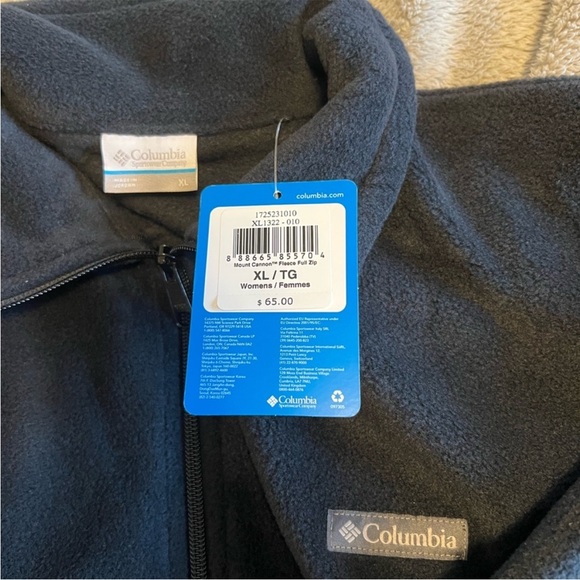 NEW! Columbia Mount Canon Full Fleece Women’s Zip Up Jacket XL - Picture 5 of 5
